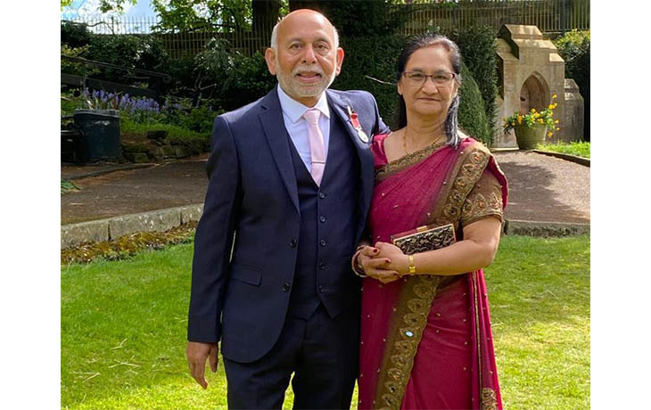 George and his wife Manjula